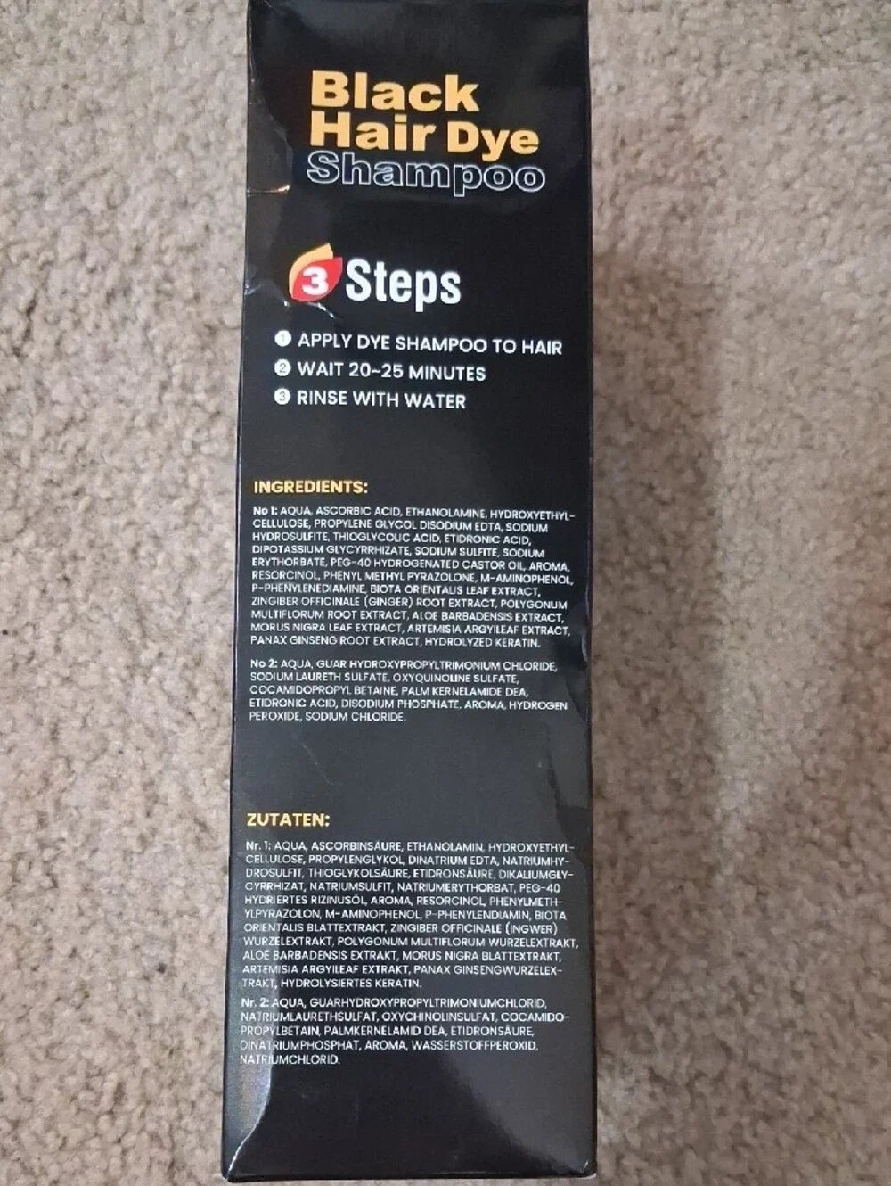 Kaisasa Black Hair Dye Shampoo - Black